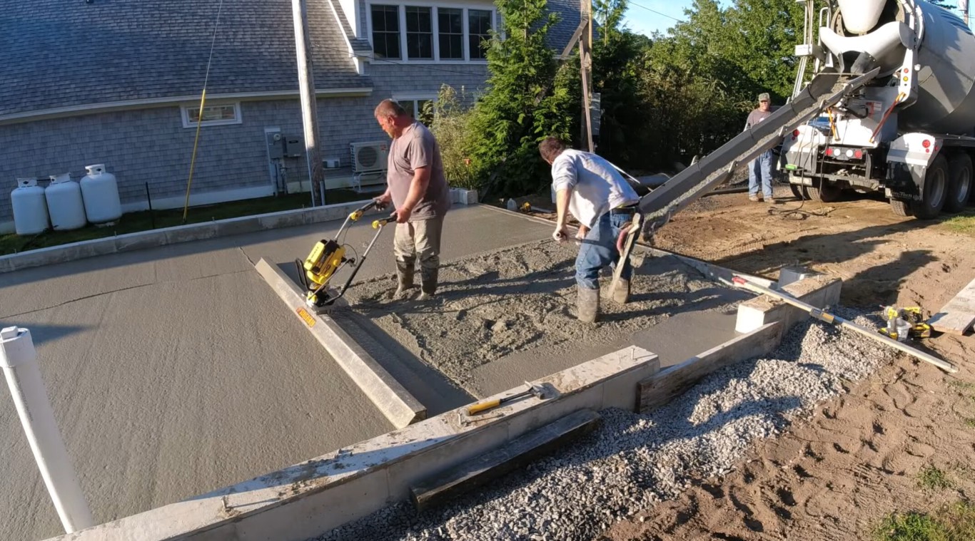 Residential concrete foundation pour by experienced contractors
